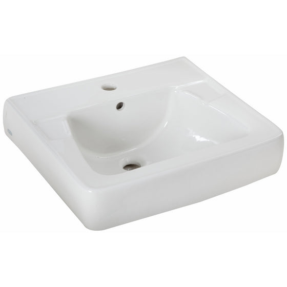 Zurn Z5311 Wall Hung Lavatory, Single Hole, 20x18