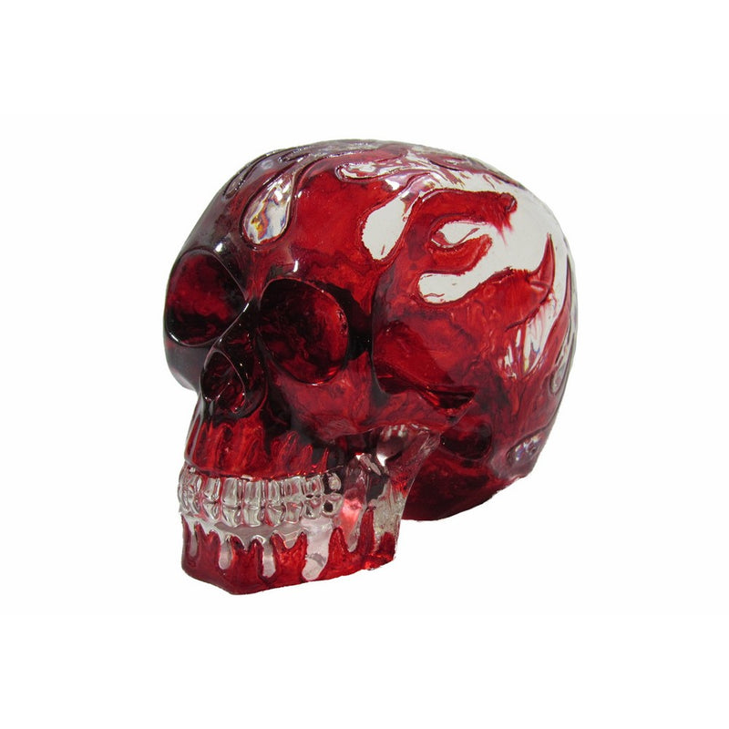 Clear Flame Skull Head Shift Knob / Decor