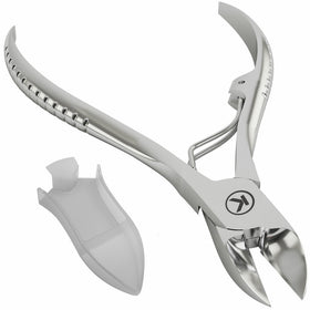 Kohm KP-700 Toenail Clippers for Thick/Ingrown Nails, Surgical Grade Stainless Steel, 5" Long. Includes Safety Tip Cover andInstruction Guide