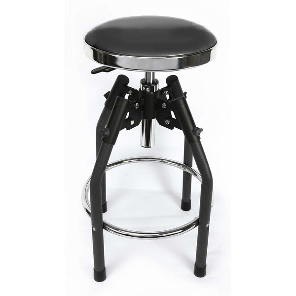 WORKPRO W112010A Heavy duty Adjustable Hydraulic Shop Stool, Black