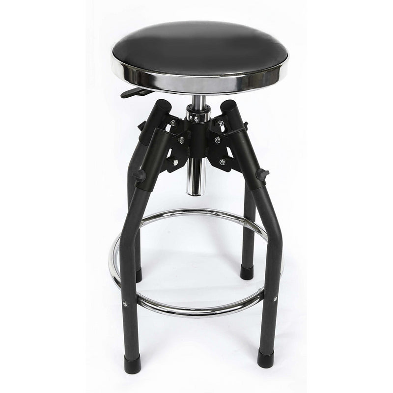 WORKPRO W112010A Heavy duty Adjustable Hydraulic Shop Stool, Black