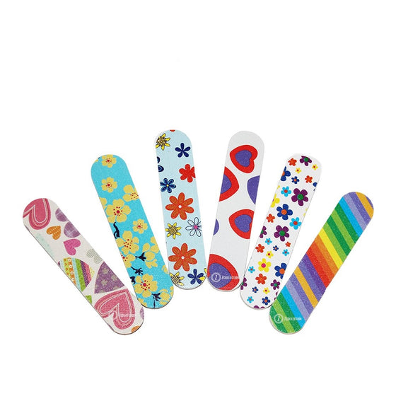 ZCollection TM (1 DOZEN) Colorful Girly Mini Emery Board Nail Files