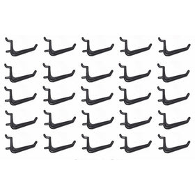 WallPeg Jumbo Black Pegboard Hooks- Pegboard Hardware, 50-pk AM 110-B by WallPeg