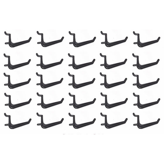 WallPeg Jumbo Black Pegboard Hooks- Pegboard Hardware, 50-pk AM 110-B by WallPeg