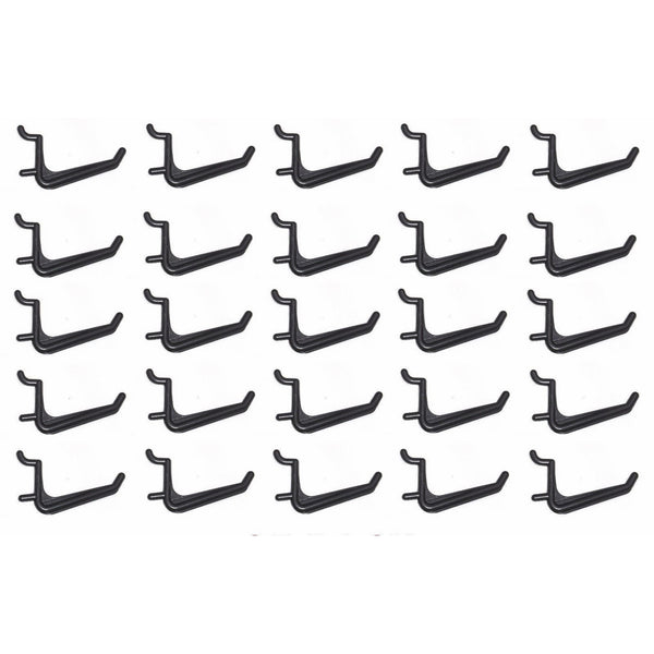 WallPeg Jumbo Black Pegboard Hooks- Pegboard Hardware, 50-pk AM 110-B by WallPeg