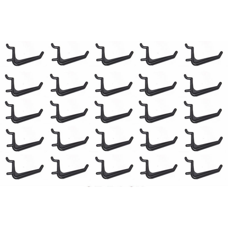 WallPeg Jumbo Black Pegboard Hooks- Pegboard Hardware, 50-pk AM 110-B by WallPeg