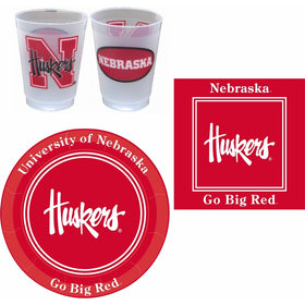 Westrick Nebraska Cornhuskers Party Supplies by 81 pieces