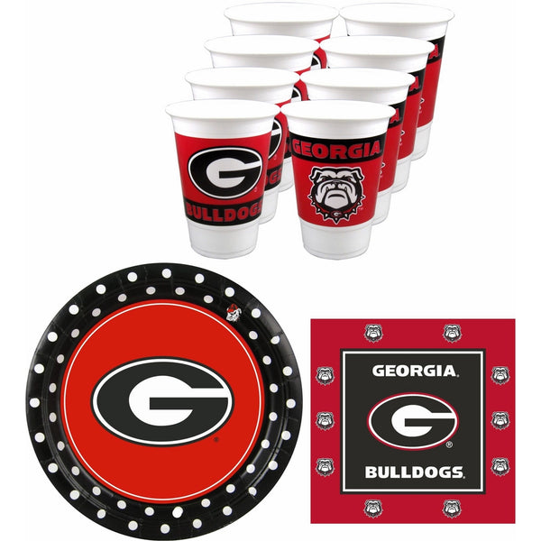 Westrick Georgia Bulldogs Party Supplies - 48 pieces