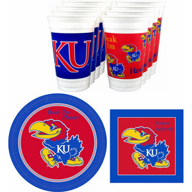 Westrick Kansas Jayhawks Party Supplies - 48 pieces