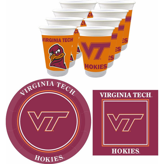 Westrick Virginia Tech Hokies Party Supplies - 48 pieces