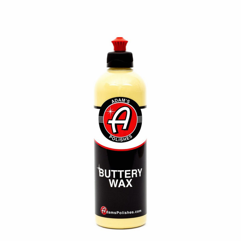 Adam's Buttery Car Wax 16oz - Easy On, Easy Off, Even in Direct Sunlight - Carnauba Wax Fortified with Advanced Polymers - Makes Waxing Your Car a Joy, Not a Chore