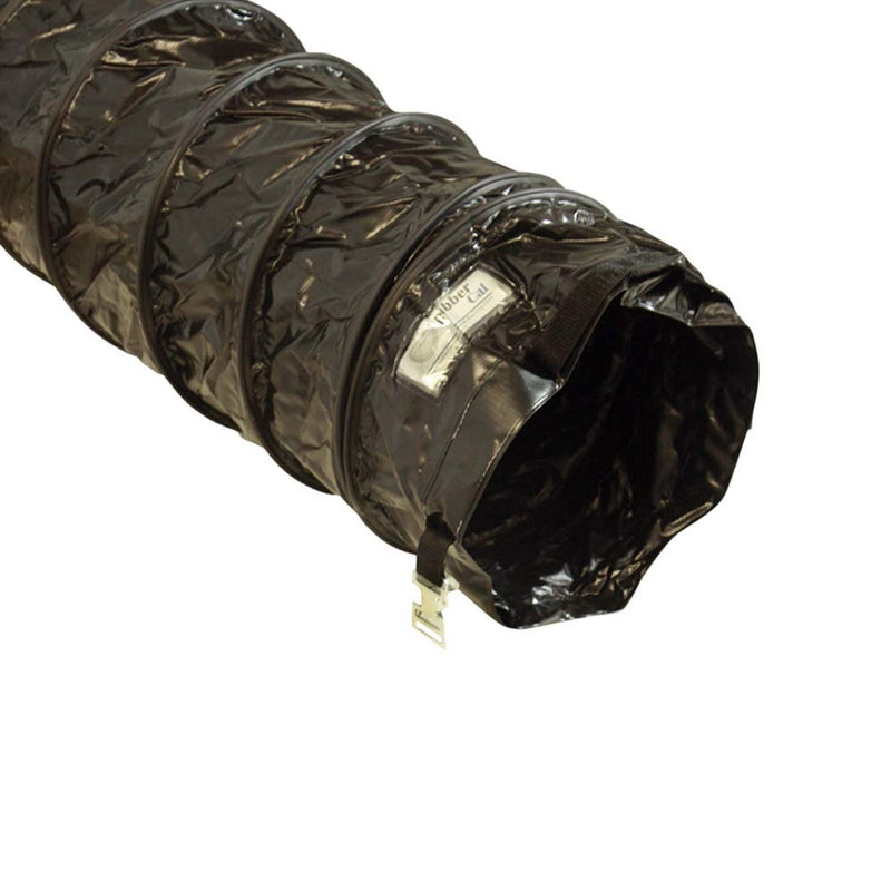 Rubber-Cal "Air Ventilator Black" Ventilation Duct Hose (Fully Stretched) - 6-Inch by 25-Feet