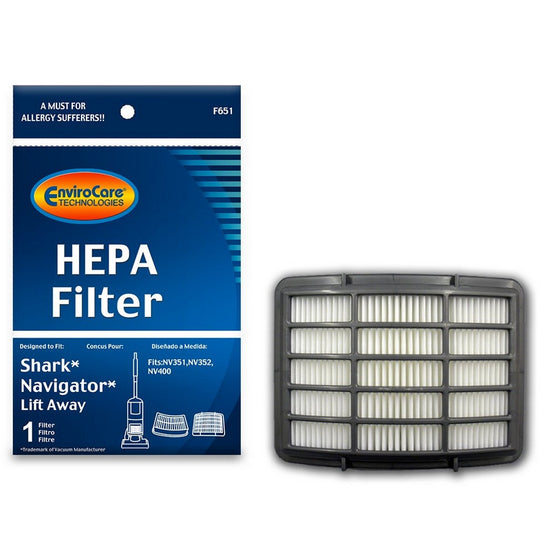 Shark NV350 HEPA Filter Fits: Shark Navigator Lift-Away models NV351, NV352, NV355, NV356, NV356E, NV357; Compatible with Part #XHF350