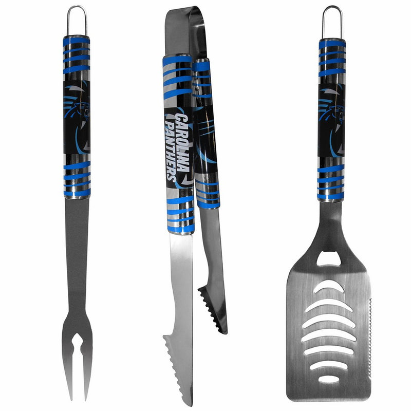 NFL Carolina Panthers Tailgater BBQ Set (3 Piece), Steel