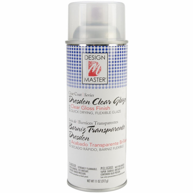 Design Master 11-Ounce Surface Treatment Aerosol Spray, Dresden Clear Glaze