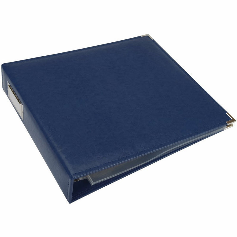 We R Memory Keepers Classic Leather 3-Ring Binder Album, 12 by 12-Inch, Cobalt