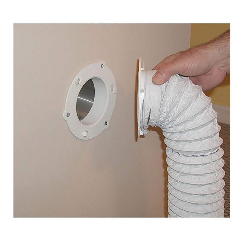 Dryer Dock Dryer Vent 6" for 4" Tubes, White