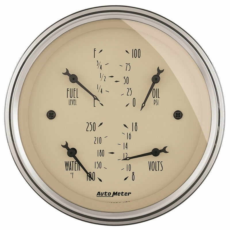 Auto Meter 1814 Antique Beige Quad Gauge