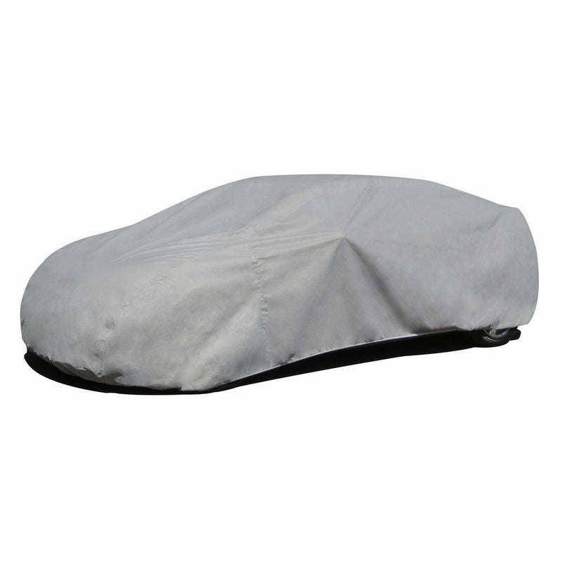 Budge Rain Barrier Car Cover Fits Sedans up to 264 inches, Waterproof RB-5 - (Polypropylene with Waterproof Film, Gray)