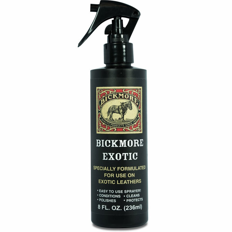Bickmore Exotic, Specially Formulated Leather Spray used to Clean, Condition, Polish and Protect Exotic/Reptile Leathers