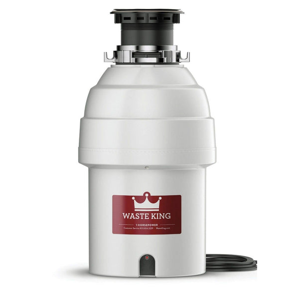 Waste King Legend Series 1 HP Continuous Feed Garbage Disposal with Power Cord - (L-8000)