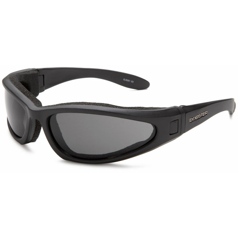 Bobster Low Rider II Convertible Sunglasses, Black Frame/3 Lenses (Smoked, Amber and Clear)