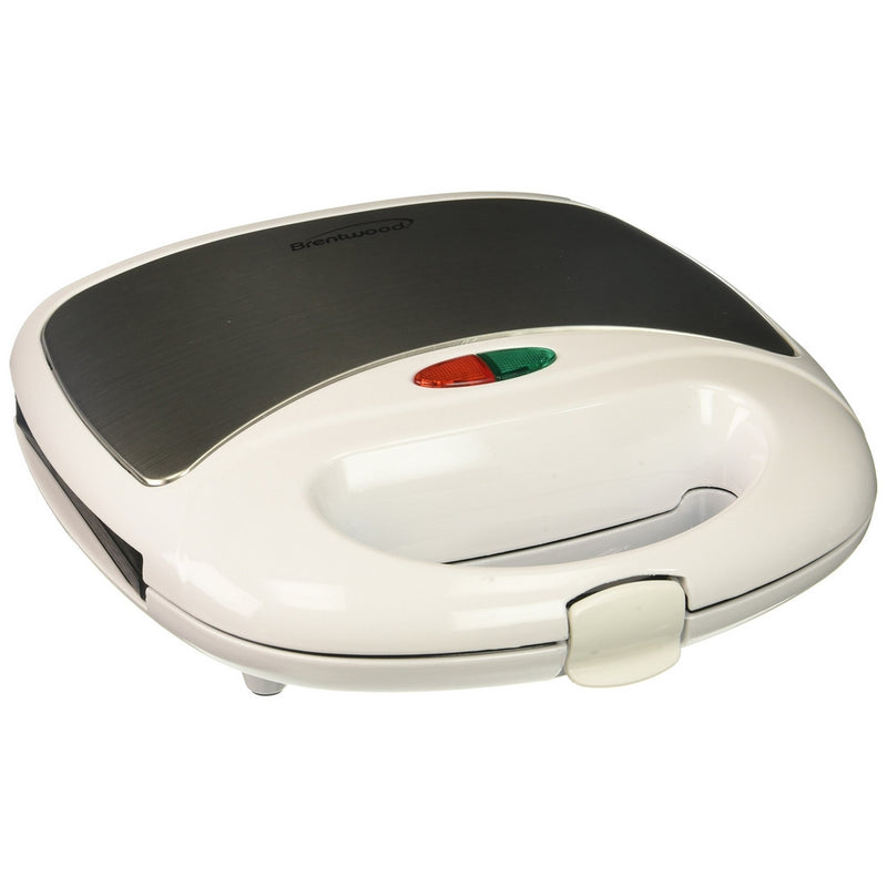 Brentwood Appliances TS-242 Waffle Maker, White and Stainless Steel