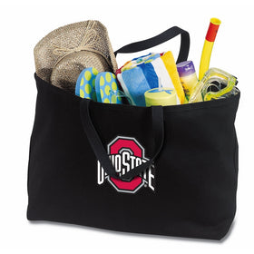 Broad Bay JUMBO OSU Buckeyes Tote Bag or Large Canvas Ohio State University Shopping Bag