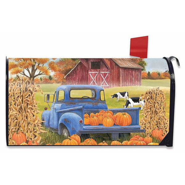 Briarwood Lane Pumpkin Patch Pickup Autumn Large Mailbox Cover Oversized