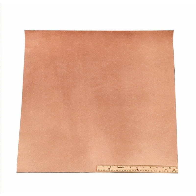 Leather Side Piece Veg Tan Split Medium Weight 24 X 24 Inches 4 Square Feet