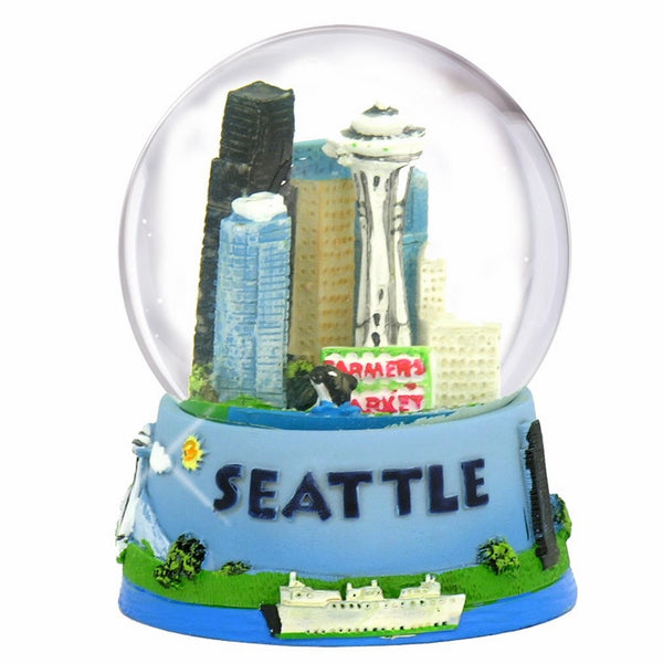 Fun Seattle Snow Globe (3.5 Inch) Souvenir Snowglobe from Seattle Washington