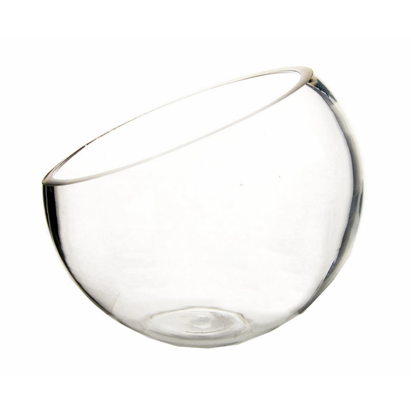 CYS EXCEL Glass Bubble Bowls Fish Bowls by Round Shaped Glass Bowls - Multiple Sizes (Body Width - 8.1 in)