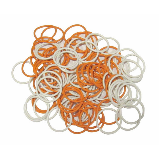 (100 Pack) Soft Stitch Ring Markers (Large size for needle sizes 17-35, Includes 2 colors, for knitting/crochet/etc)