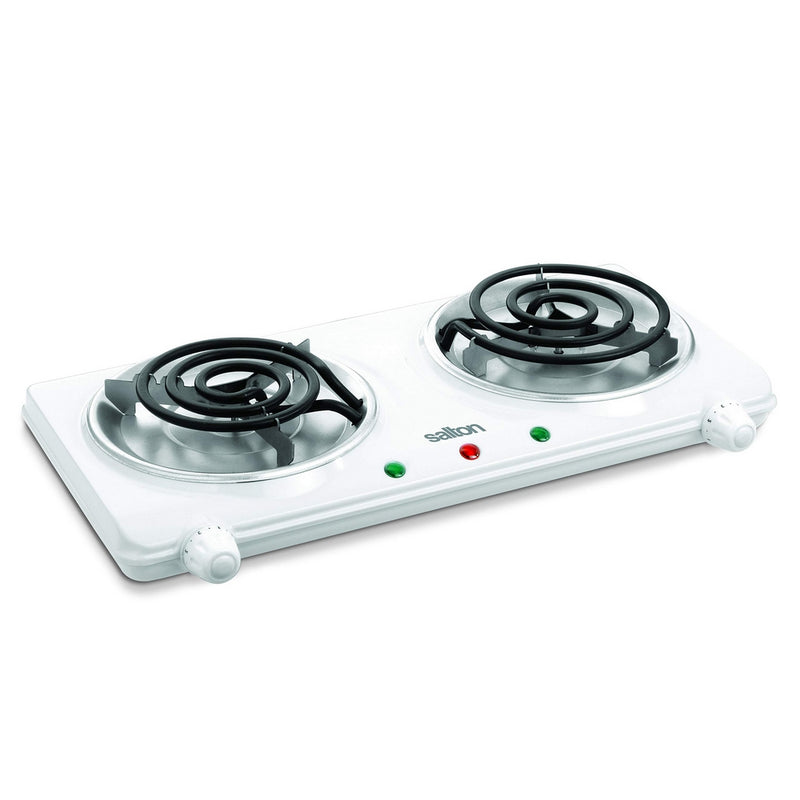 Toastess THP-433 Electric Double-Coil Cooking Range, White