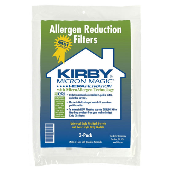 Kirby Allergen Reduction Filters, 205811 (2 pack)