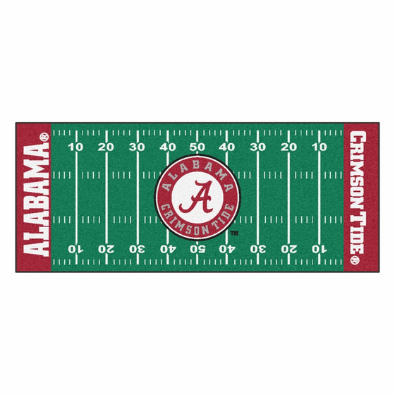 FANMATS NCAA University of Alabama Crimson Tide Nylon Face Football Field Runner