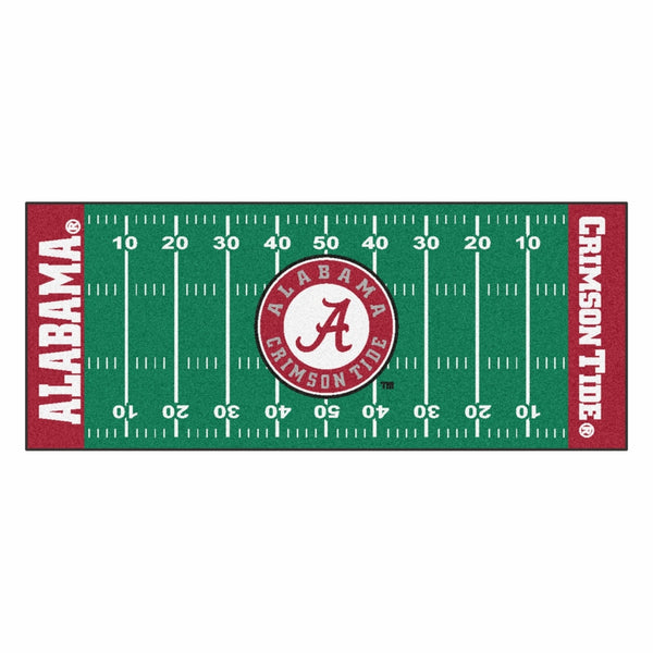 FANMATS NCAA University of Alabama Crimson Tide Nylon Face Football Field Runner