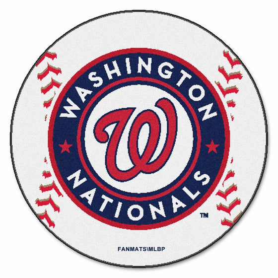 Fanmats MLB Washington Nationals Nylon Face Baseball Rug