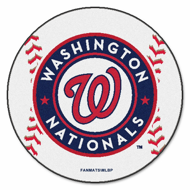 Fanmats MLB Washington Nationals Nylon Face Baseball Rug