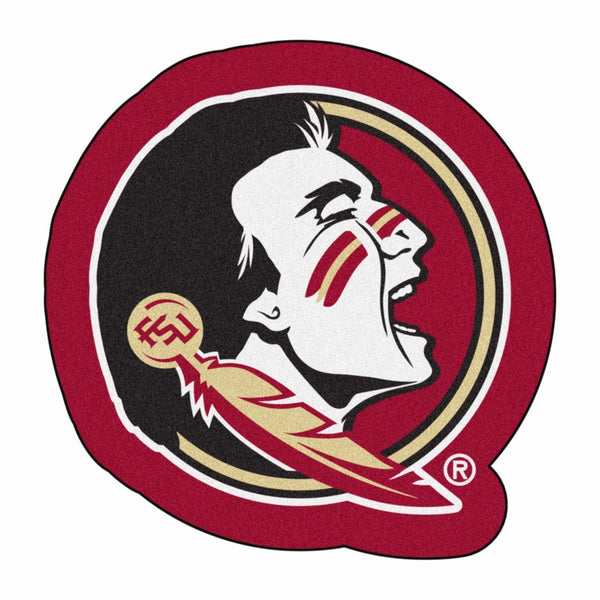 Fanmats NCAA Florida State University Seminoles Nylon Face Mascot Rug