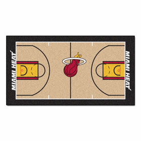 FANMATS9314NBA Miami Heat Nylon Face NBA Court Runner-Large