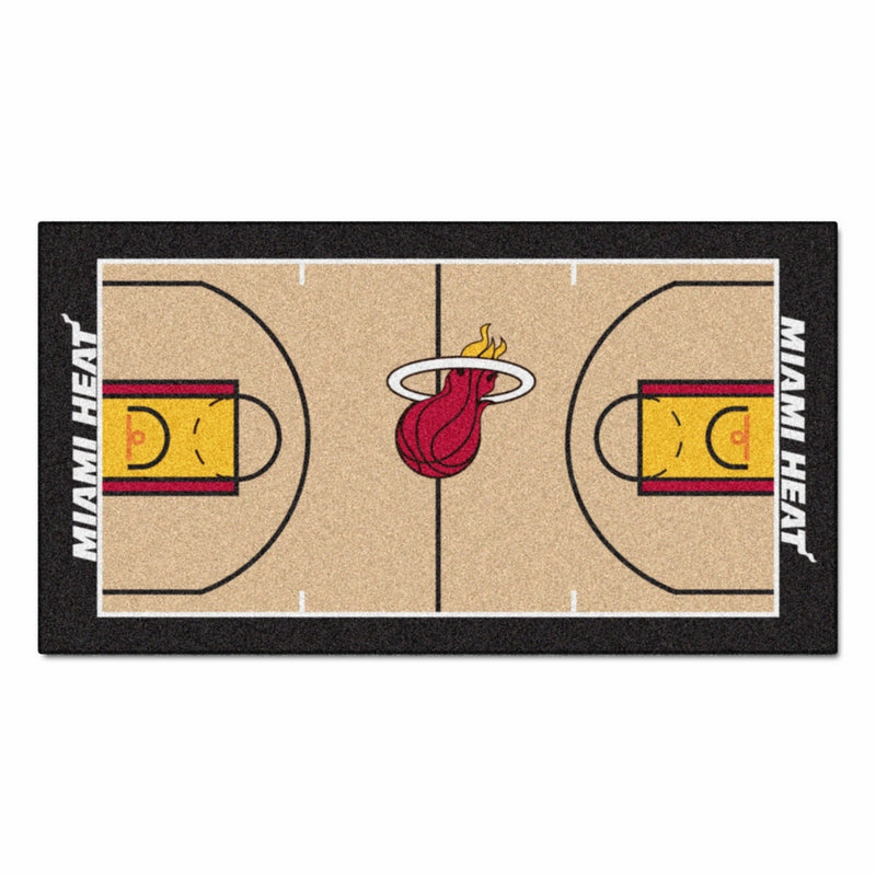 FANMATS9314NBA Miami Heat Nylon Face NBA Court Runner-Large