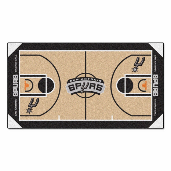 FANMATS NBA San Antonio Spurs Nylon Face NBA Court Runner-Small