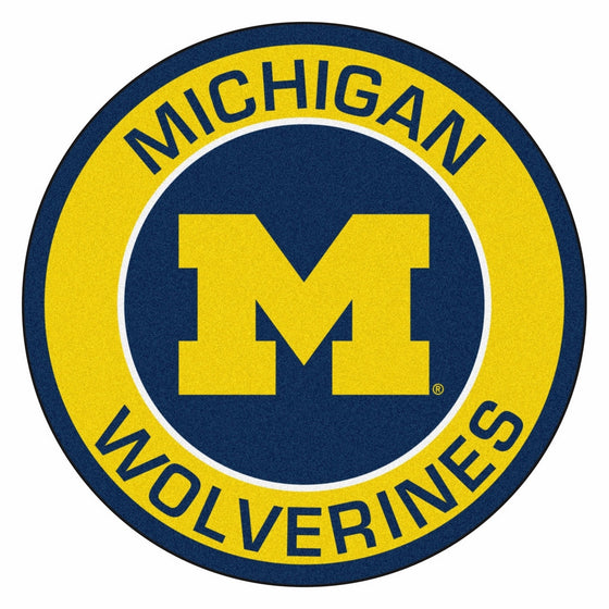 FANMATS 18619 University of Michigan Roundel Mat