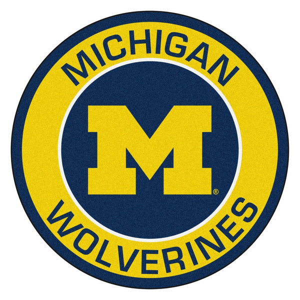 FANMATS 18619 University of Michigan Roundel Mat