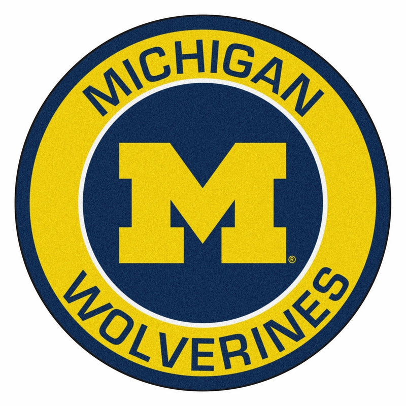 FANMATS 18619 University of Michigan Roundel Mat