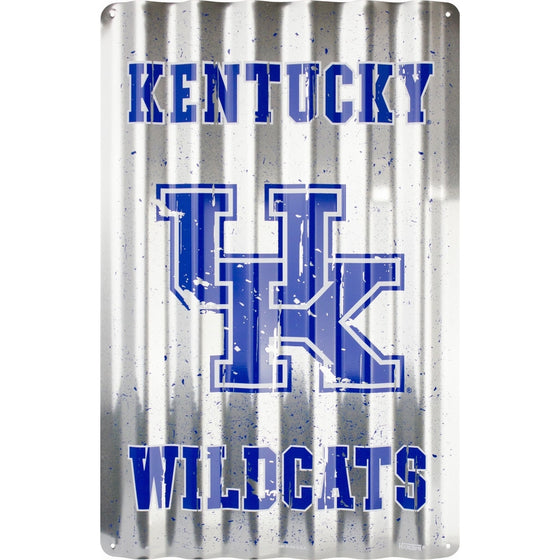 HangTime Kentucky Wildcats Corrugated Sign 12 x 18 embossed