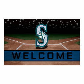Fanmats 21933 Team Color Crumb Rubber Seattle Mariners Door Mat, 1 Pack
