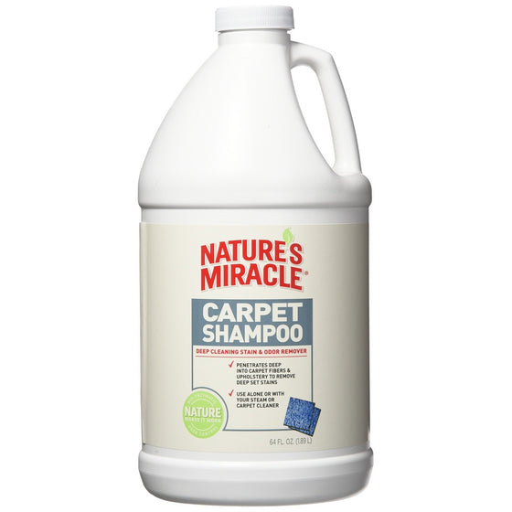 Nature's Miracle Deep Cleaning Pet Stain and Odor Carpet Shampoo 64oz (1/2 Gallon)