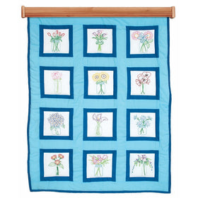 Jack Dempsey Antique Jars Quilt Blocks, 9"